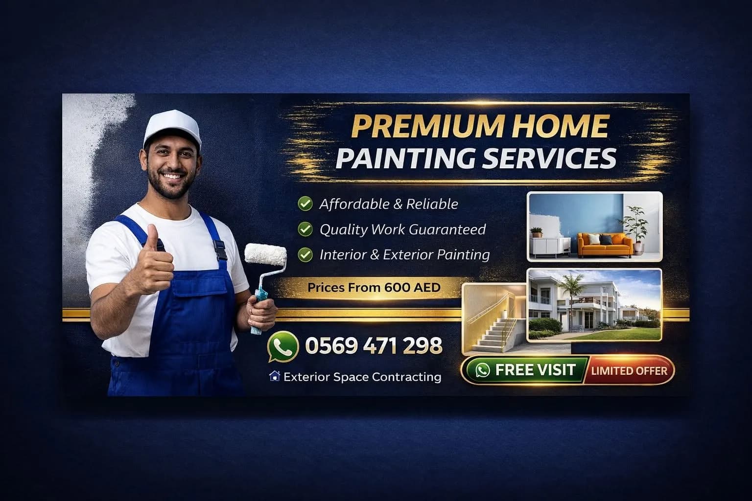 Exterior space landscaping work cover photo