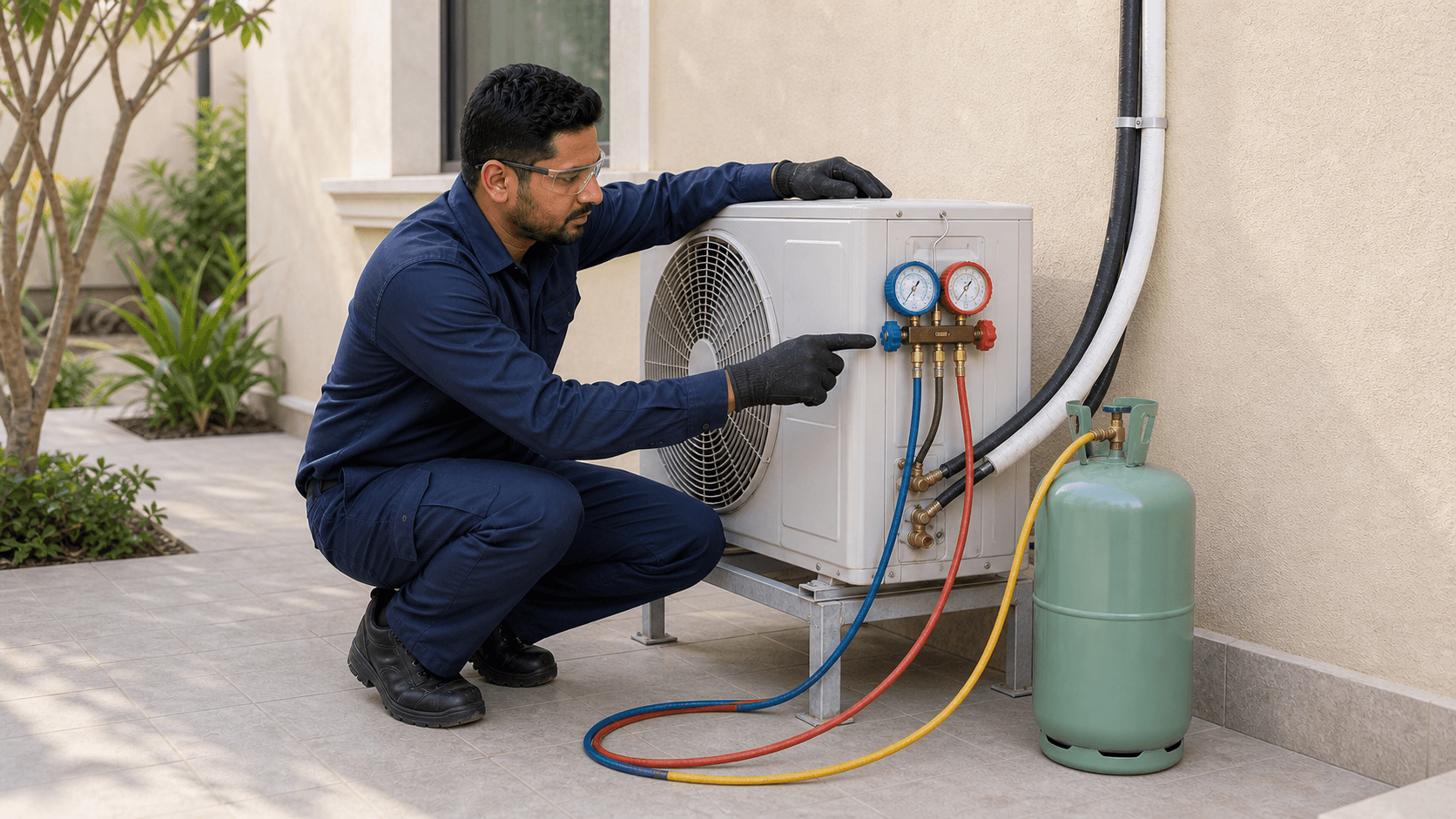 AC Gas Refill Dubai: 2026 Cost Guide - AC gas refill in Dubai often costs AED 150-600+ per unit, but repeated top-ups usually mean a leak, pressure or compressor issue.