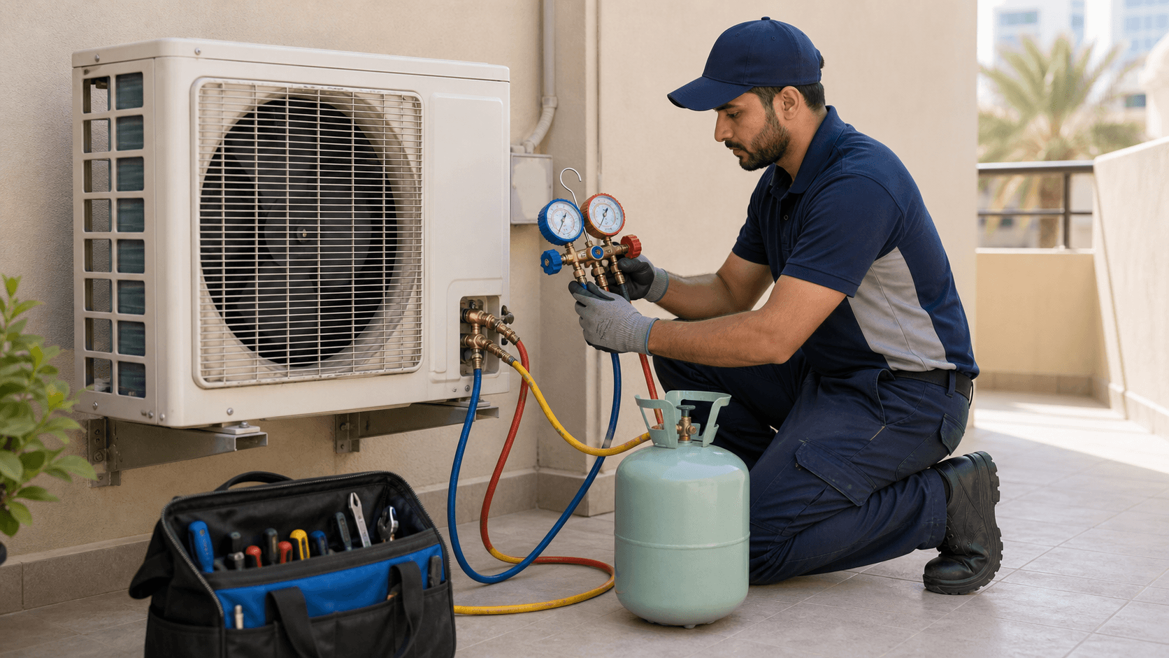 AC Refrigerant Gas Refill in Dubai