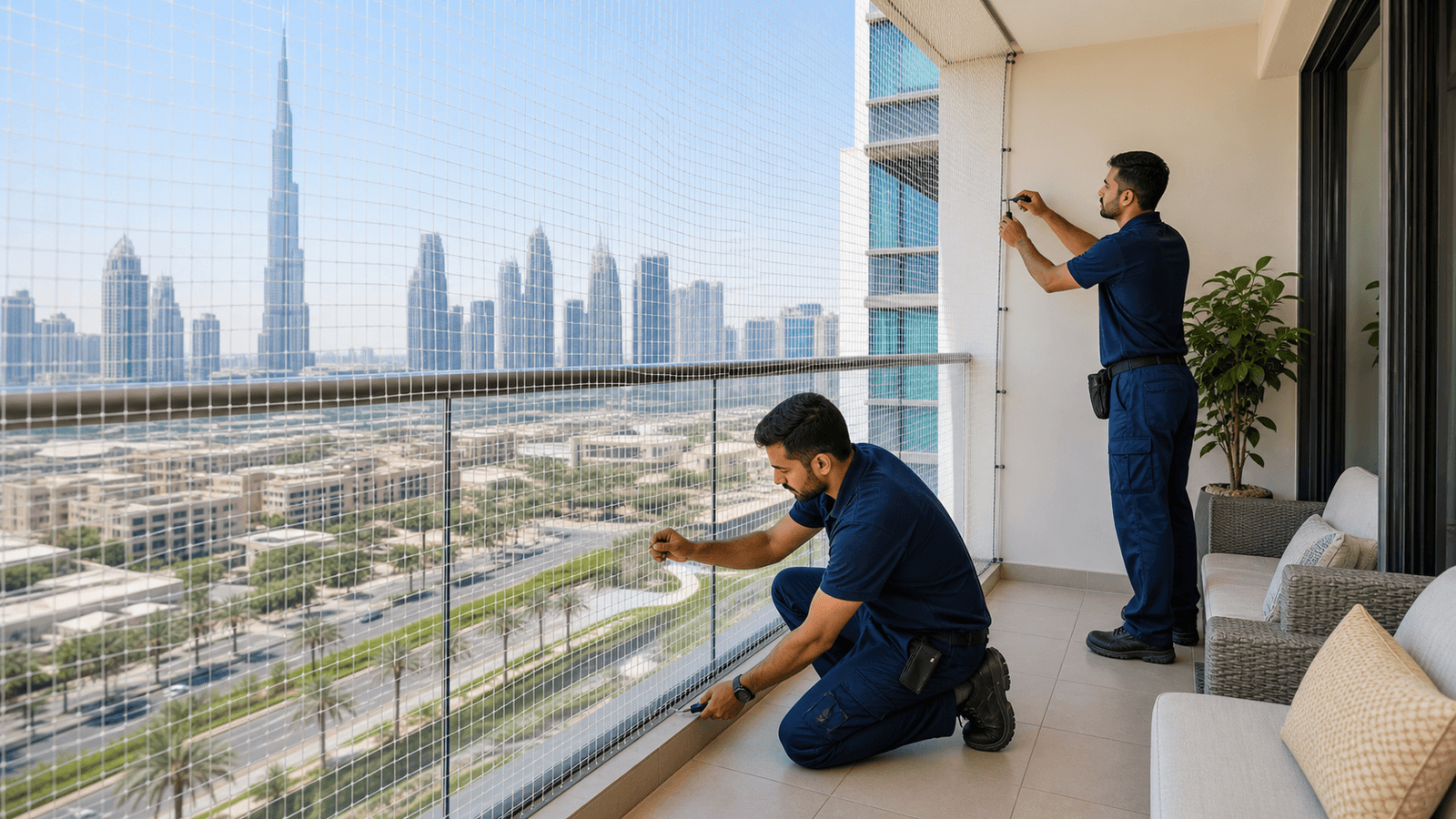 Balcony Safety Net Services in Dubai