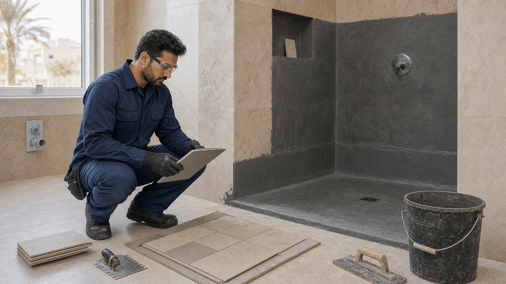 Bathroom Renovation Dubai Cost Guide 2026 - Bathroom renovation in Dubai can cost AED 8k-80k+ as of June 2026. Compare waterproofing, tiles, plumbing, NOC and quote scope.
