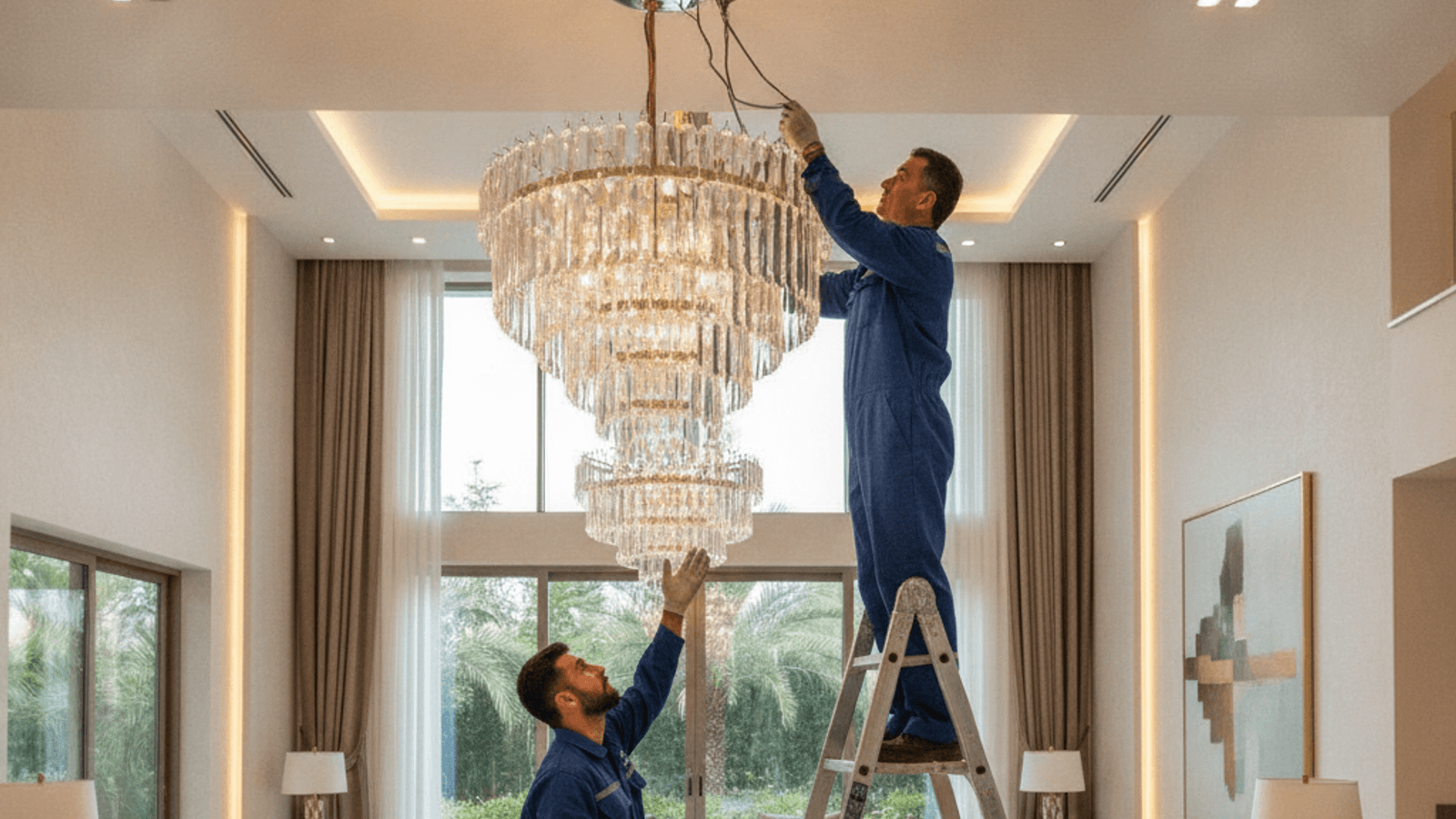 Chandelier Installation Services in Dubai