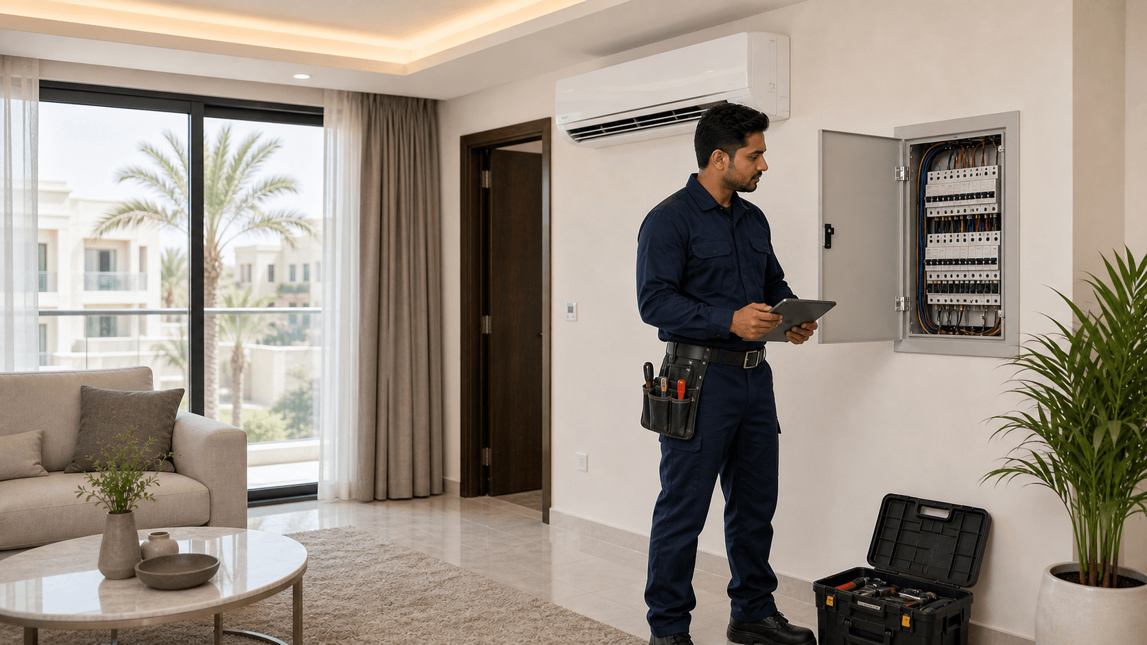 Home Maintenance Contract Dubai 2026 Guide - Dubai home maintenance contracts can cost AED 1.2k-7k+/year as of June 2026. Know when AMC helps and when pay-per-call is better.