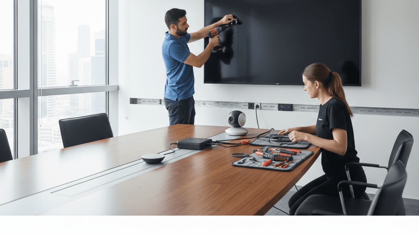 Meeting Room AV Setup Services in Dubai