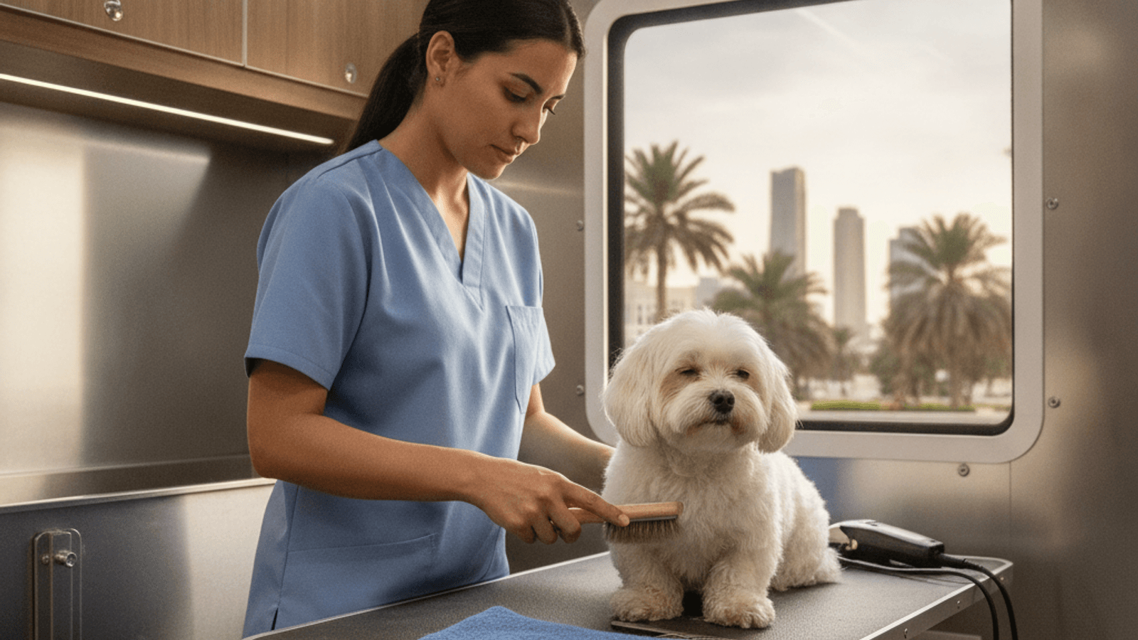 Mobile Pet Grooming in Dubai