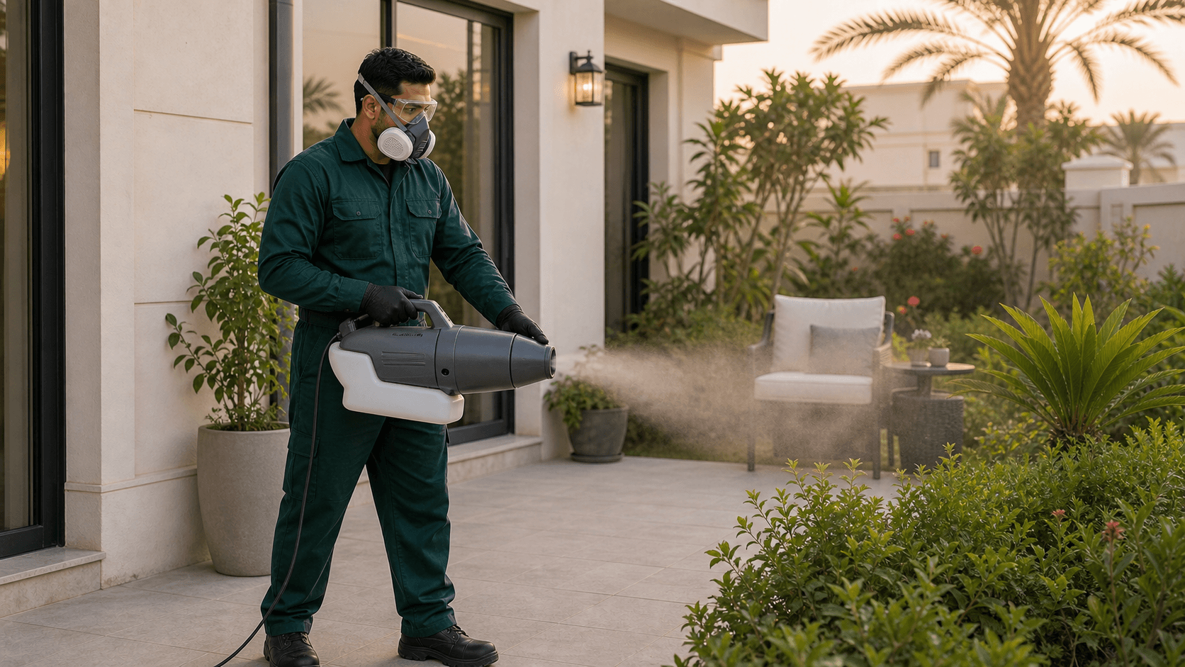 Mosquito Control Dubai Cost Guide 2026 - Dubai mosquito control costs AED 150-750+ per visit as of June 2026. Compare fogging, larvicide, villa gardens and balcony prevention.