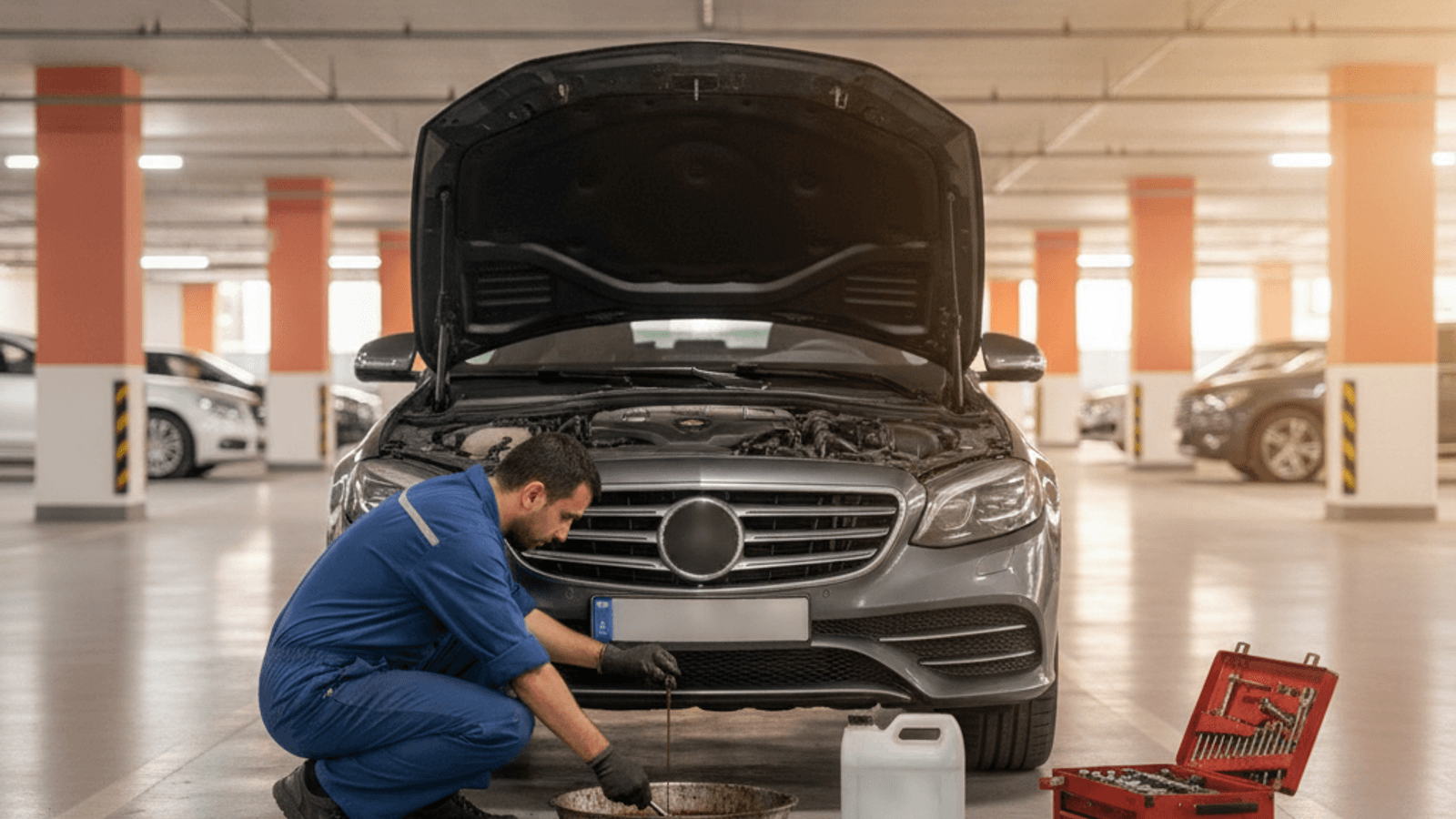Oil Change at Home in Dubai
