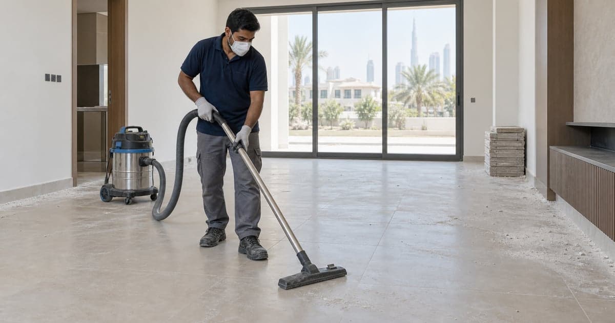 Post-Renovation Cleaning Dubai: Costs & Quote Calculator - Compare Dubai post-renovation cleaning prices by sqm, package or hour. Check dust, residue, waste and VAT, then compare multiple quotes for free.