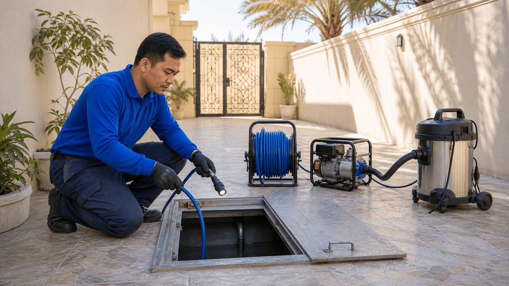 Water Tank Cleaning Sharjah: 2026 Cost Guide & Safety Checklist - Sharjah villa underground tank cleaning commonly starts around AED 500-800, while standard villa jobs often land around AED 700-1,200.